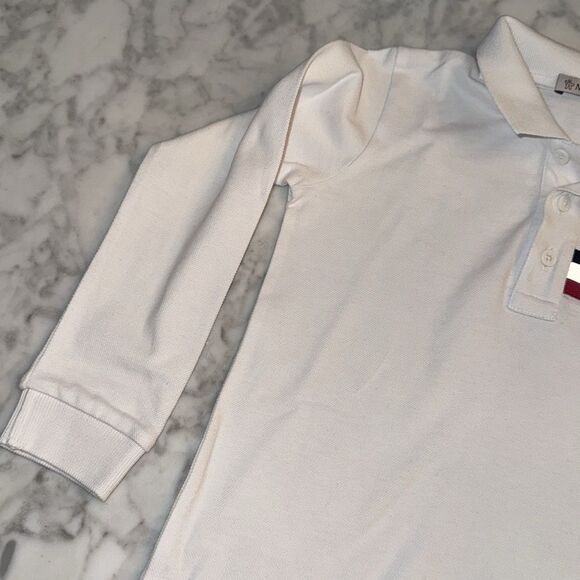 Moncler Kids Polo Shirt with Red, White, and Navy Stripes 3Y - Picture 5 of 8